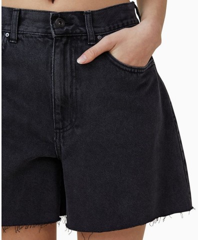 Women's A-Line Denim Shorts Bells Blue $27.99 Shorts