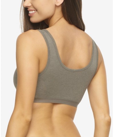 Organic Cotton Bralette Gray $13.72 Bras