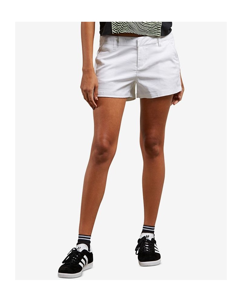 Juniors' Frochickie Low-Rise Shorts White $29.12 Shorts