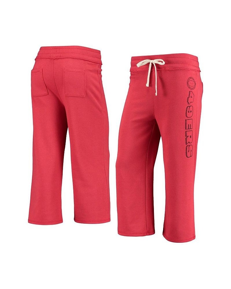 Women's Scarlet San Francisco 49ers Cropped Pants Scarlet $35.69 Pants