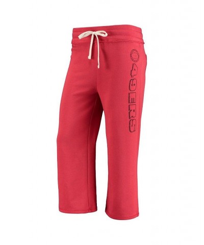 Women's Scarlet San Francisco 49ers Cropped Pants Scarlet $35.69 Pants