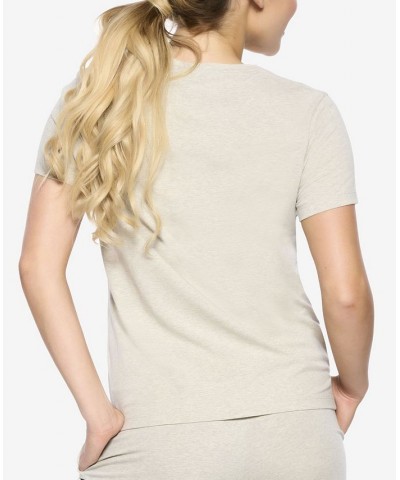 Women's Naturally Soft Organic Cotton Crew Neck Tee Pebble $15.96 Sleepwear