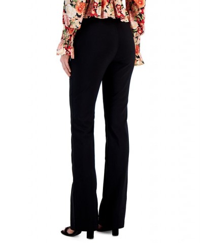 Women's High-Rise Pull-On Flare-Leg Pants Black $28.86 Pants