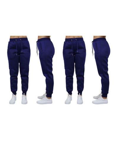 Women's Loose Fit Fleece Jogger Sweatpants Pack of 2 Navy $27.00 Pants