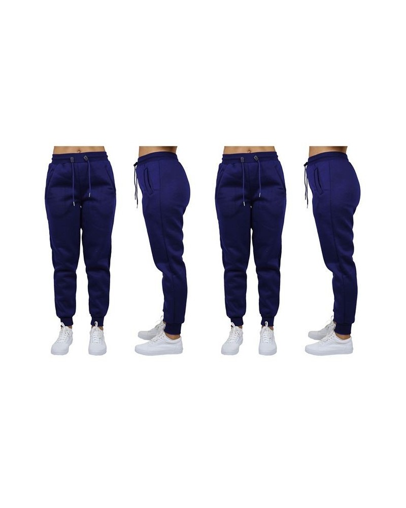 Women's Loose Fit Fleece Jogger Sweatpants Pack of 2 Navy $27.00 Pants