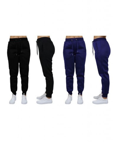 Women's Loose Fit Fleece Jogger Sweatpants Pack of 2 Navy $27.00 Pants