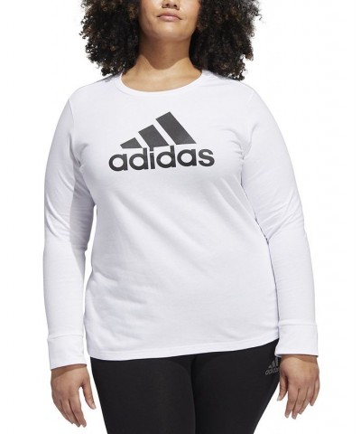 Plus Size Logo T-Shirt White $15.29 Tops