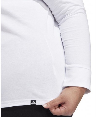 Plus Size Logo T-Shirt White $15.29 Tops