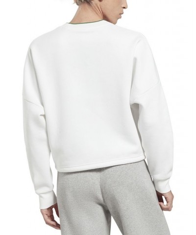 Women's Identity Fleece Crewneck Sweatshirt White $16.00 Tops