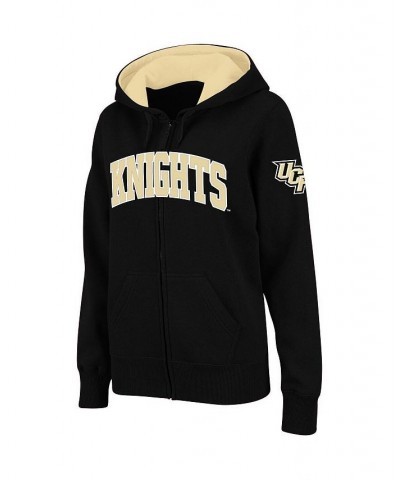 Women's Black UCF Knights Arched Name Full-Zip Hoodie Black $33.79 Sweatshirts