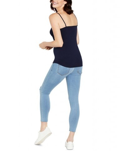 Maternity Tank Top Blue $15.40 Tops