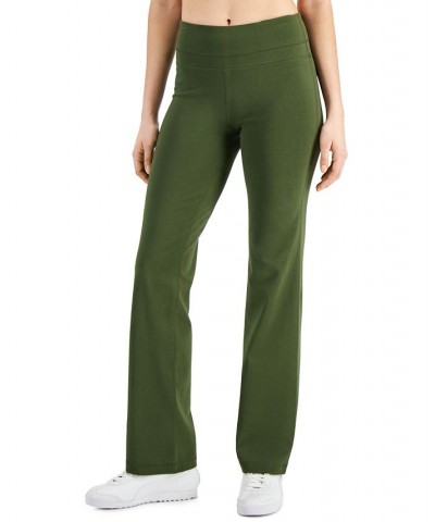 Women's Essentials Flared Pants Green $16.06 Pants