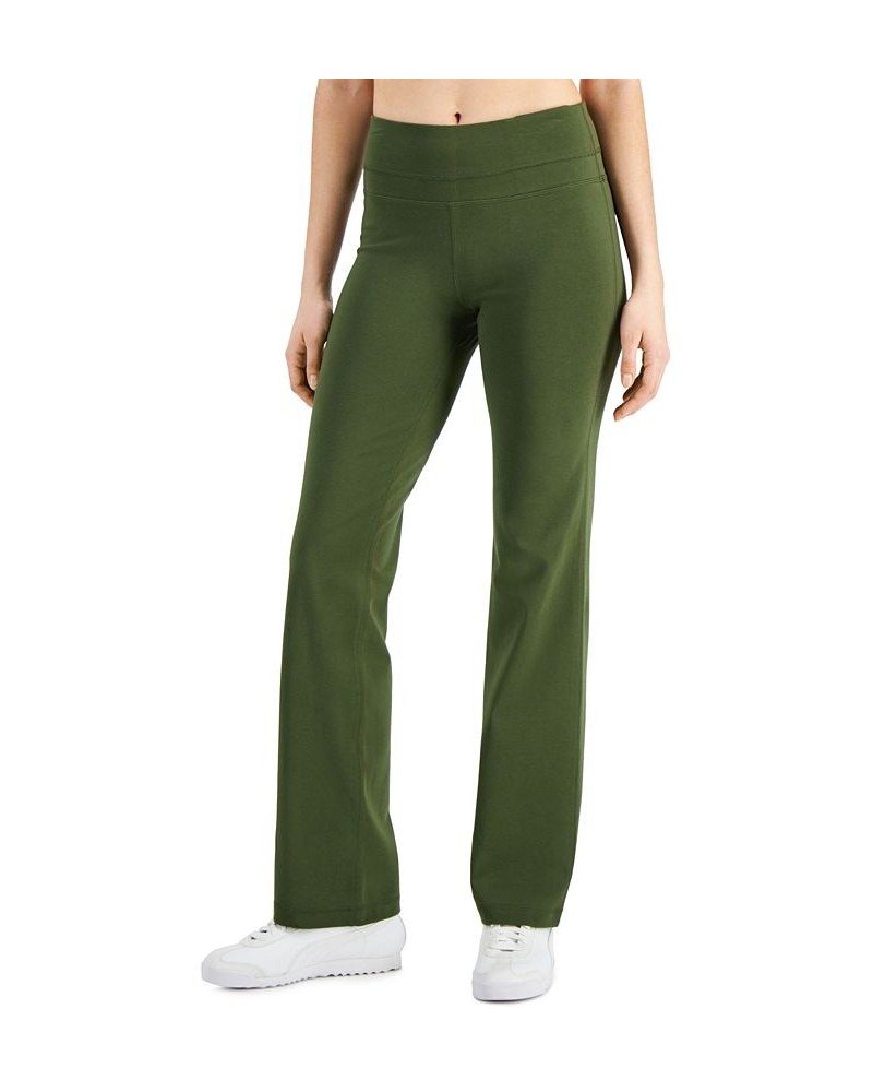 Women's Essentials Flared Pants Green $16.06 Pants