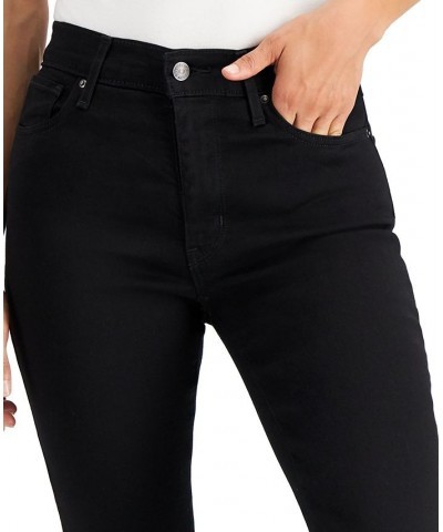 Women's 724 Straight-Leg Cropped Jeans Soft Black $29.40 Jeans