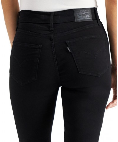 Women's 724 Straight-Leg Cropped Jeans Soft Black $29.40 Jeans