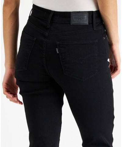 Women's 724 Straight-Leg Cropped Jeans Soft Black $29.40 Jeans