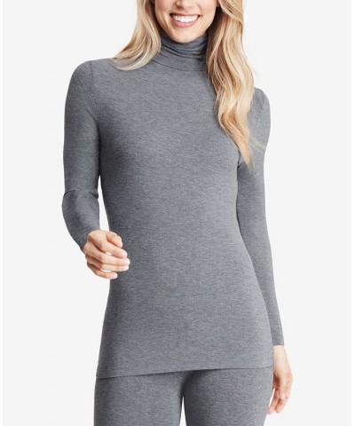 Softwear with Stretch Turtleneck Charcoal $13.07 Tops