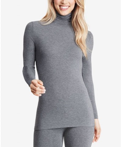 Softwear with Stretch Turtleneck Charcoal $13.07 Tops