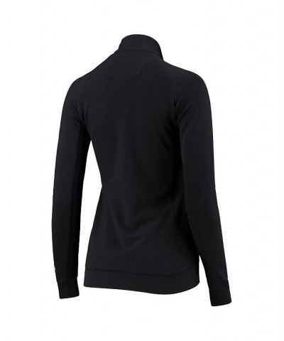 Women's 5th & Ocean by Black Carolina Panthers Team Raglan Full-Zip Jacket Black $53.50 Jackets