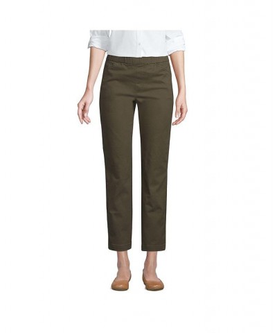 Women's Mid Rise Pull On Knockabout Chino Crop Pants Green $38.20 Pants