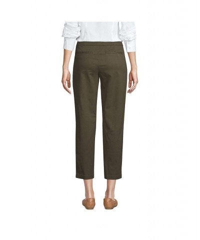 Women's Mid Rise Pull On Knockabout Chino Crop Pants Green $38.20 Pants