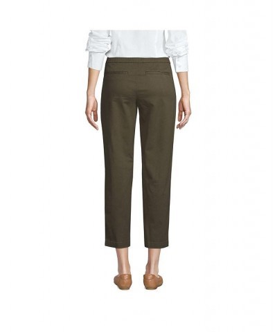 Women's Mid Rise Pull On Knockabout Chino Crop Pants Green $38.20 Pants