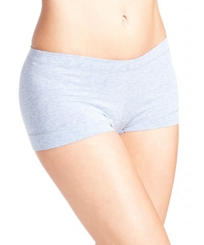 Dream Cotton Tailored Boyshort Underwear DM0002 Blue Denim Heather $9.24 Panty