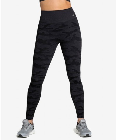 Women's Sculpting High-Waisted Graphic Active Legging Gray $41.25 Pants