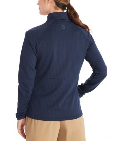 Women's Leconte Jacquard Fleece Active Jacket Blue $37.40 Jackets