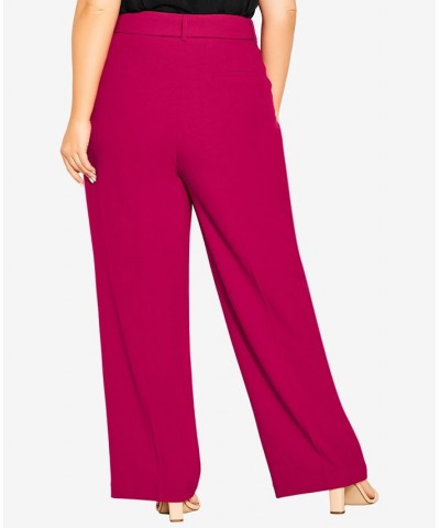 Trendy Plus Size Set the Tone Pants Lipstick $50.49 Pants