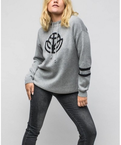 Women's Reneu Earth Hooded Sweater Charcoal, Black $46.64 Sweaters