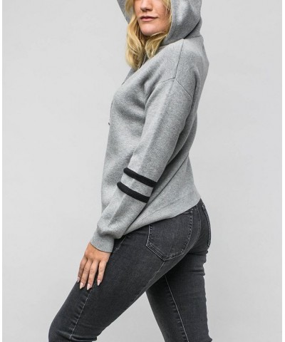 Women's Reneu Earth Hooded Sweater Charcoal, Black $46.64 Sweaters