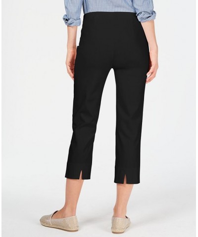 Women's Chelsea Pull-On Tummy-Control Capris Black $17.09 Pants