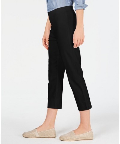 Women's Chelsea Pull-On Tummy-Control Capris Black $17.09 Pants