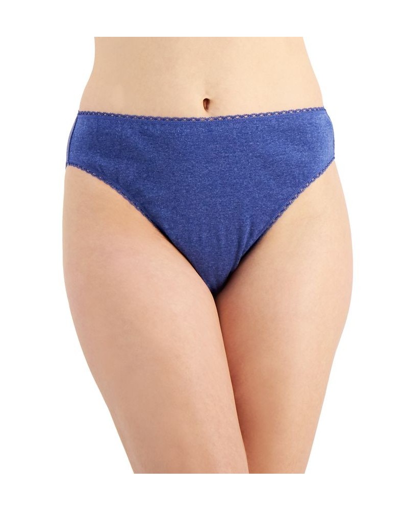 Everyday Cotton High-Cut Brief Underwear Galaxy Blue Hth $7.29 Panty