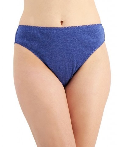 Everyday Cotton High-Cut Brief Underwear Galaxy Blue Hth $7.29 Panty