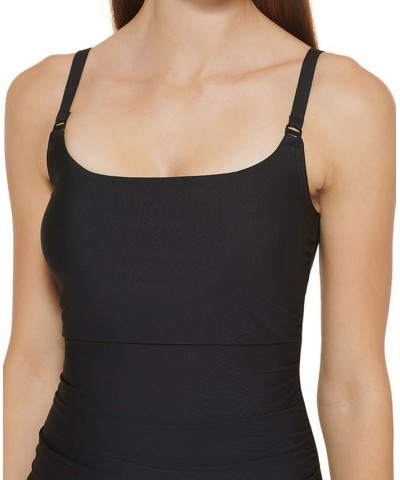 Square-Neck Tankini Top Black $42.14 Swimsuits