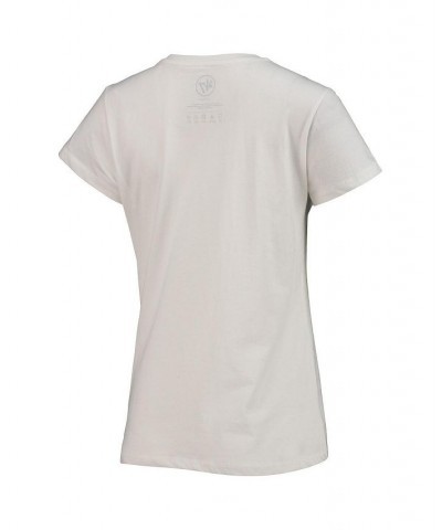 Women's '47 White Washington Commanders Imprint Ultra Rival V-Neck T-shirt White $20.58 Tops