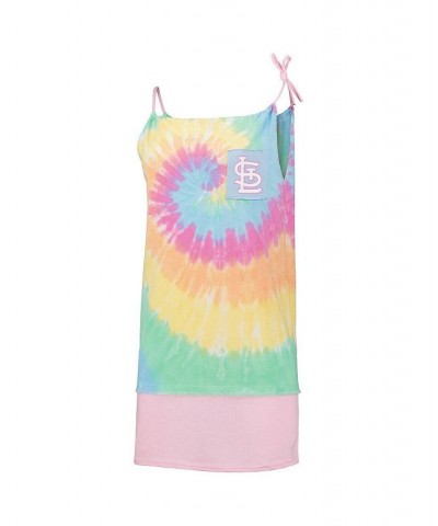 Women's White St. Louis Cardinals Tie-Dye Tank Dress White $31.79 Dresses