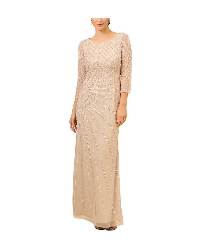 Embellished 3/4-Sleeve Gown Lead $95.79 Dresses