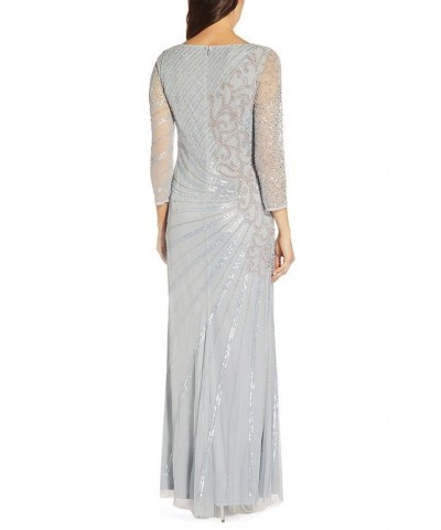 Embellished 3/4-Sleeve Gown Lead $95.79 Dresses