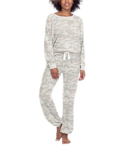 Women's Star Seeker Lounge Set 2 Piece Macrame Camo $33.92 Sleepwear