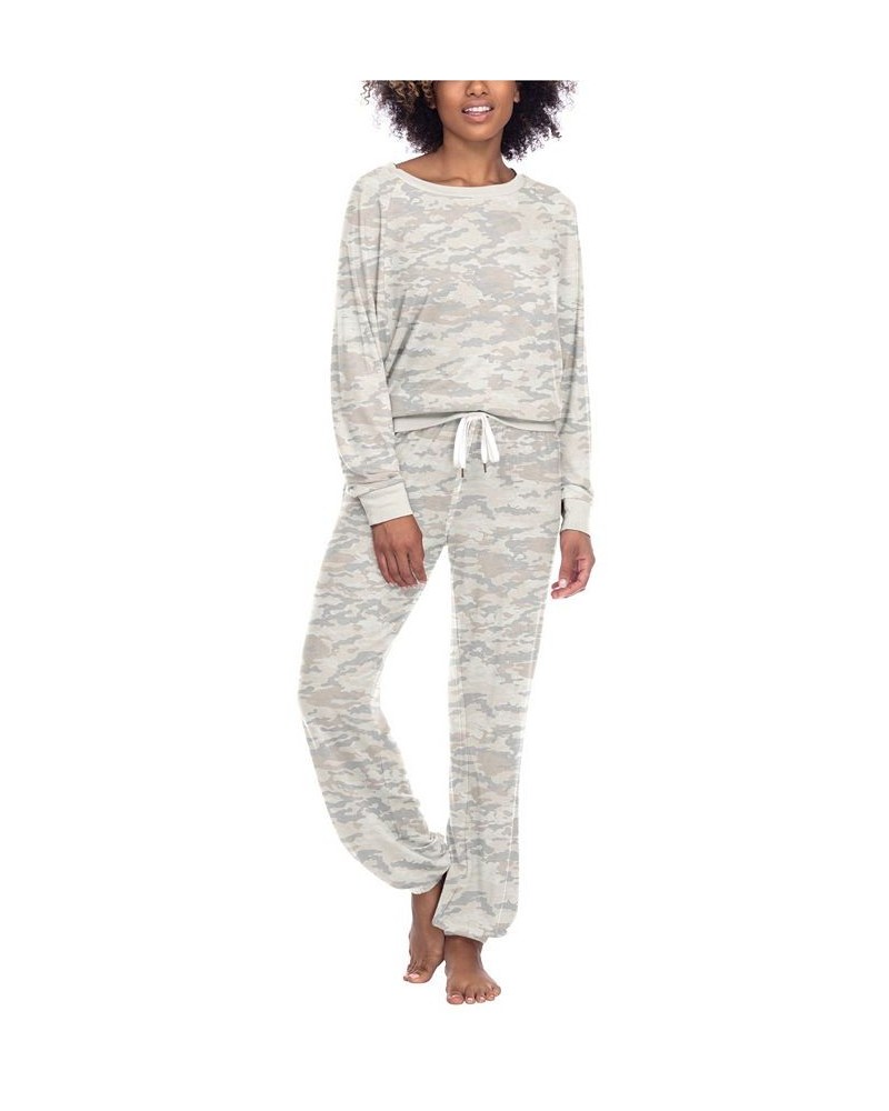 Women's Star Seeker Lounge Set 2 Piece Macrame Camo $33.92 Sleepwear