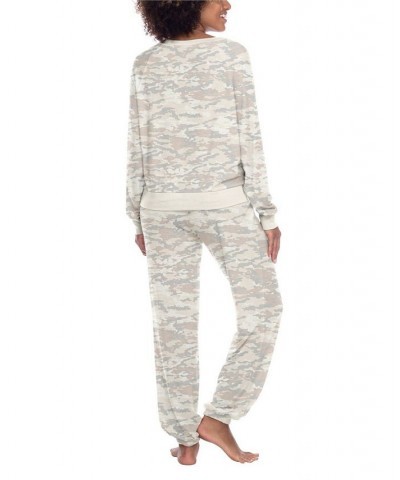 Women's Star Seeker Lounge Set 2 Piece Macrame Camo $33.92 Sleepwear