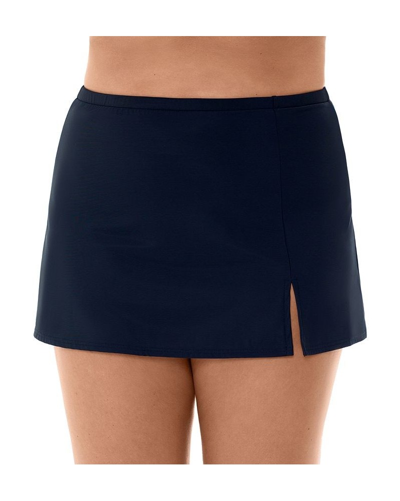 Plus Size Swim Skirt Black $35.52 Swimsuits