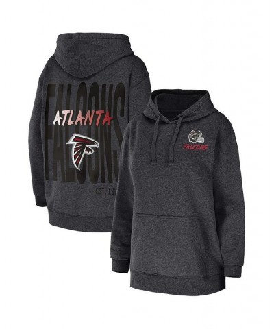 Women's Heather Charcoal Atlanta Falcons Fleece Pullover Hoodie Heather Charcoal $34.40 Sweatshirts