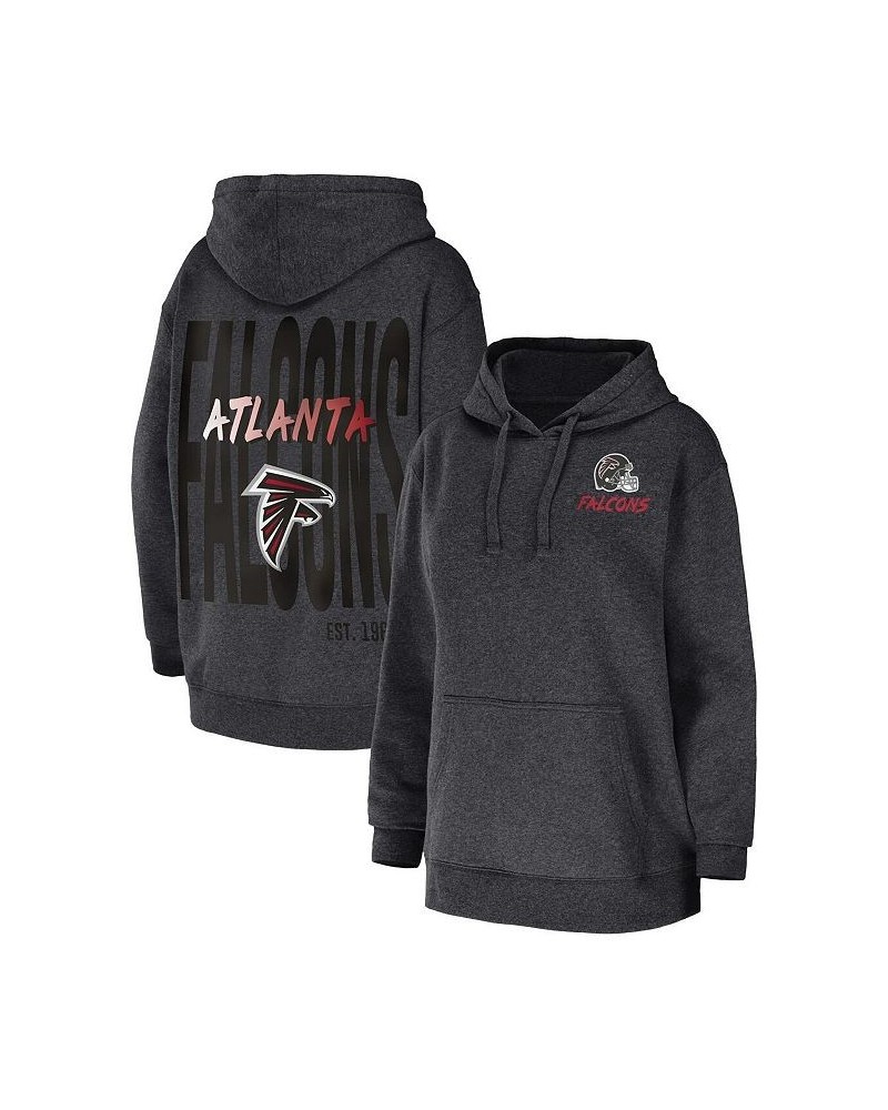 Women's Heather Charcoal Atlanta Falcons Fleece Pullover Hoodie Heather Charcoal $34.40 Sweatshirts