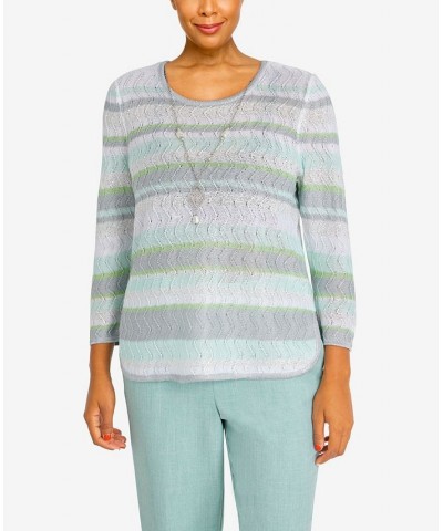 Women's Lady Like Crew Neck Top Seafoam $35.78 Sweaters