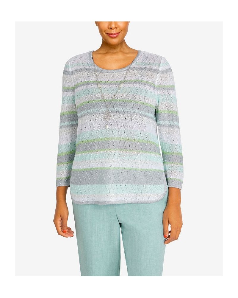 Women's Lady Like Crew Neck Top Seafoam $35.78 Sweaters