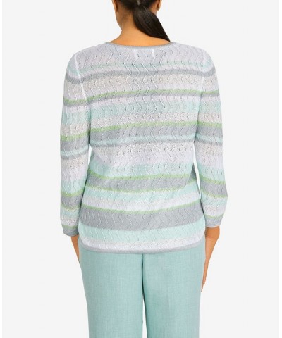 Women's Lady Like Crew Neck Top Seafoam $35.78 Sweaters